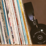 Headphones and records